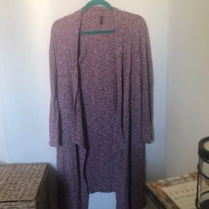 Longline Ribbed Sweater Size Small